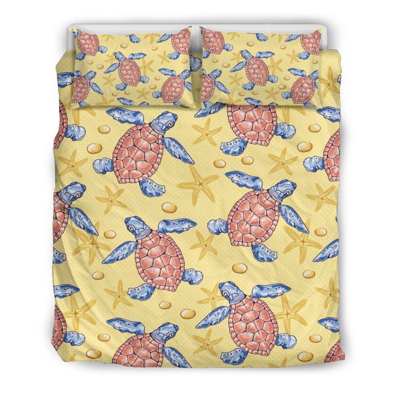 Sea Turtle Pattern Print Design T06 Duvet Cover Bedding Set-JORJUNE.COM