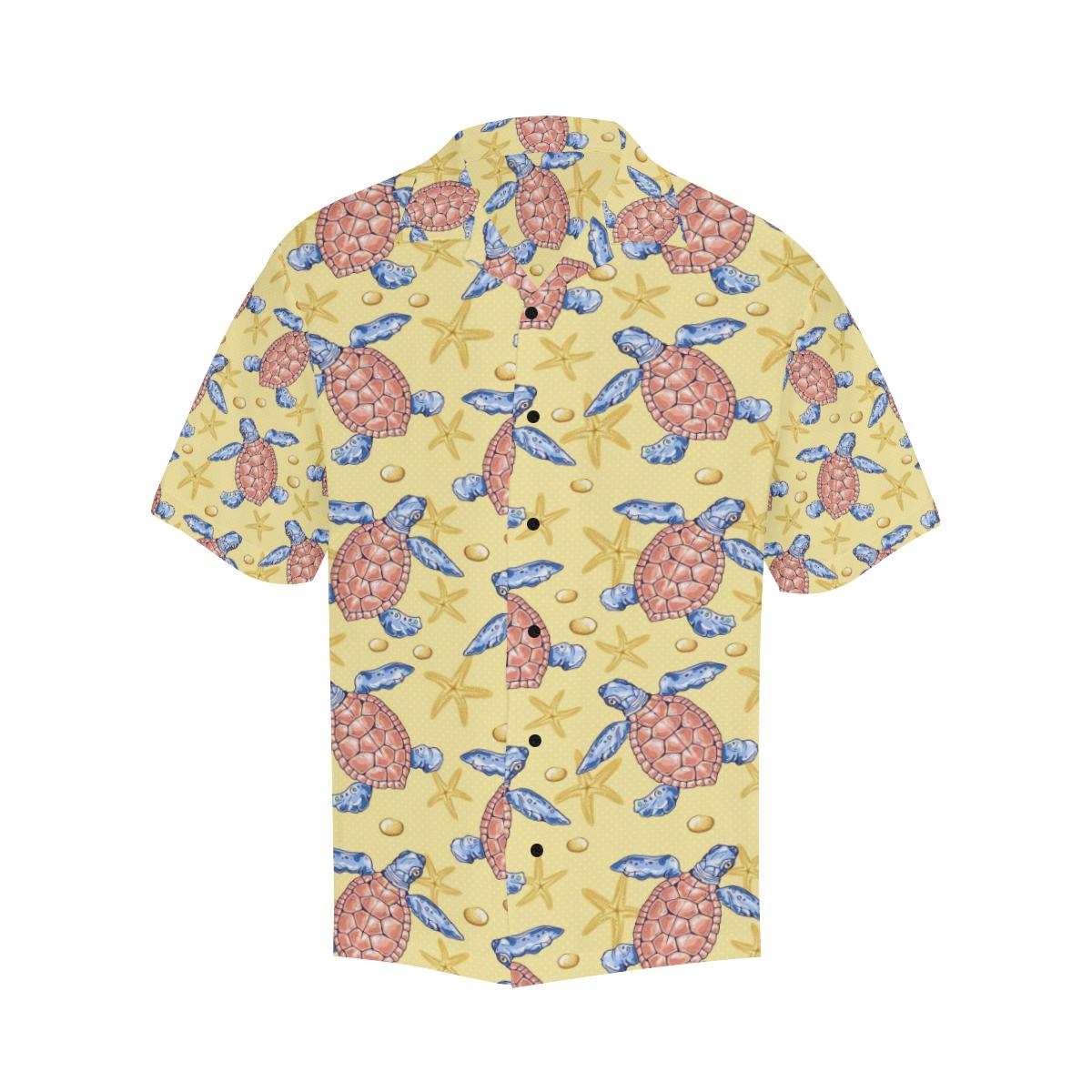 Sea Turtle Pattern Print Design T06 Men Hawaiian Shirt-JorJune