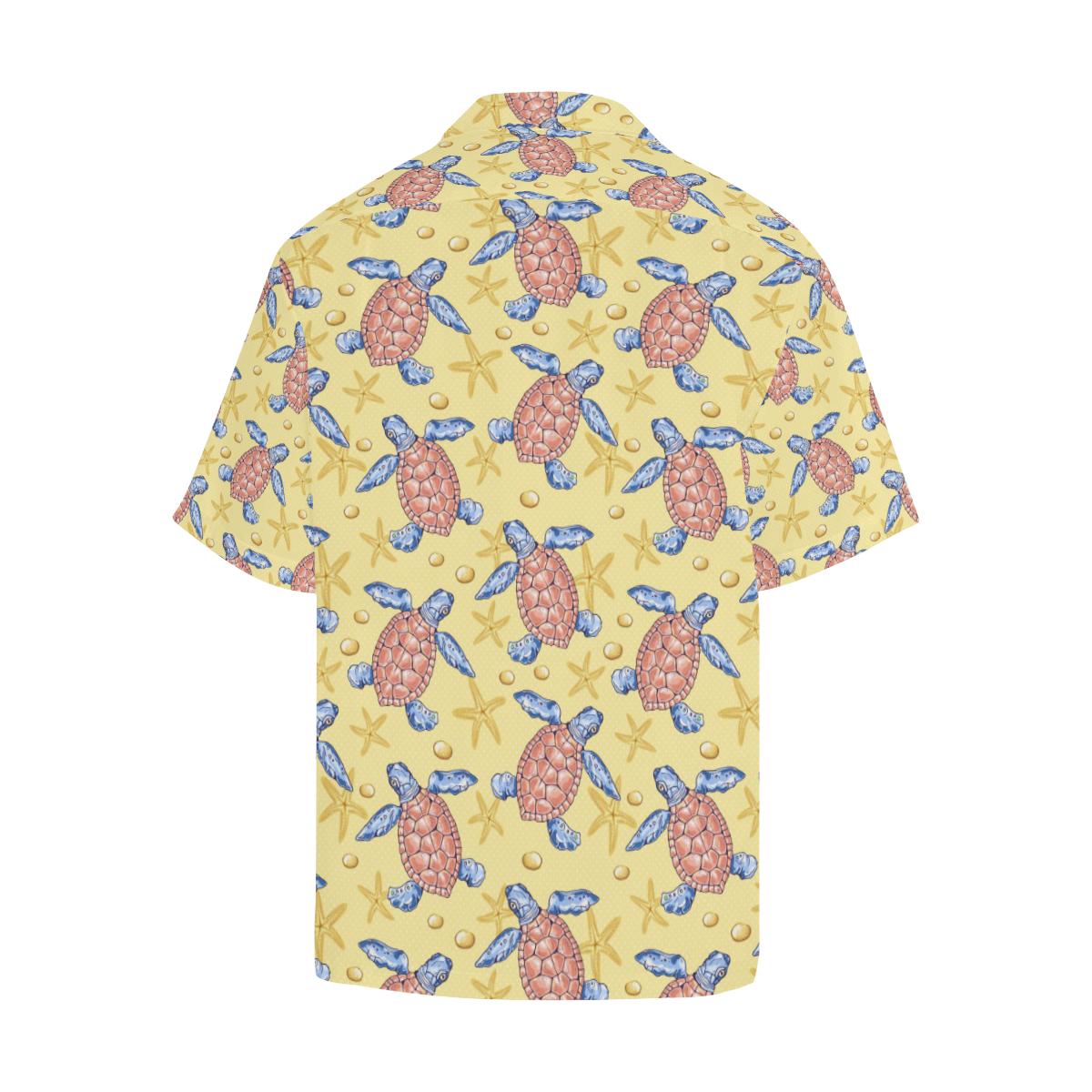 Sea Turtle Pattern Print Design T06 Men Hawaiian Shirt-JorJune