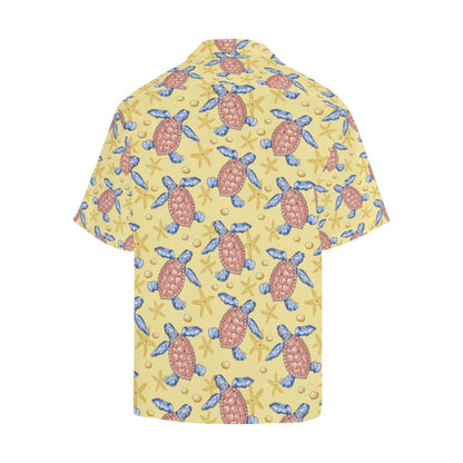 Sea Turtle Pattern Print Design T06 Men Hawaiian Shirt-JorJune