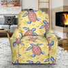 Sea Turtle Pattern Print Design T06 Recliner Slipcover-JORJUNE.COM