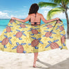 Sea Turtle Pattern Print Design T06 Sarong Pareo Wrap-JORJUNE.COM