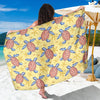 Sea Turtle Pattern Print Design T06 Sarong Pareo Wrap-JORJUNE.COM