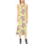 Sea Turtle Pattern Print Design T06 Sleeveless Open Fork Long Dress