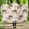 Sea Turtle Pattern Print Design T07 Hooded Blanket-JORJUNE.COM