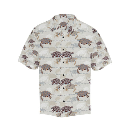 Sea Turtle Pattern Print Design T07 Men Hawaiian Shirt-JorJune