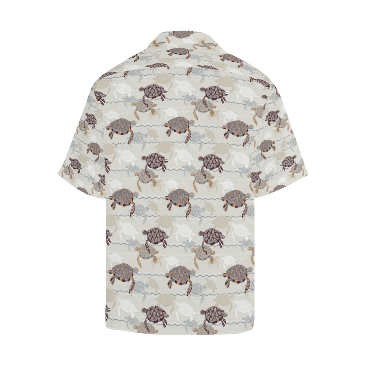 Sea Turtle Pattern Print Design T07 Men Hawaiian Shirt-JorJune