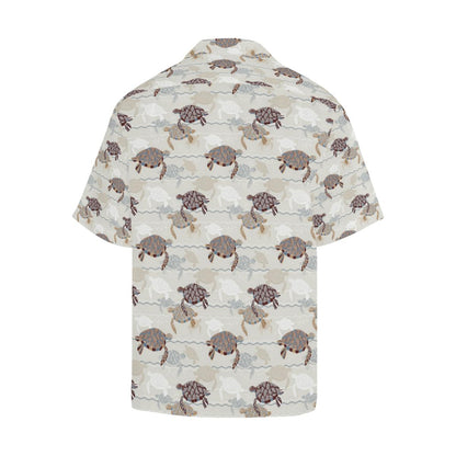 Sea Turtle Pattern Print Design T07 Men Hawaiian Shirt-JorJune