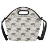 Sea Turtle Pattern Print Design T07 Neoprene Lunch Bag-JorJune