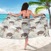 Sea Turtle Pattern Print Design T07 Sarong Pareo Wrap-JORJUNE.COM