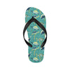 Sea Turtle Pattern Print Design T08 Flip Flops-JorJune