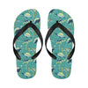 Sea Turtle Pattern Print Design T08 Flip Flops-JorJune