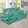 Sea Turtle Pattern Print Design T08 Sofa Slipcover-JORJUNE.COM