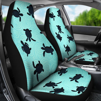 Sea Turtle Pattern Print Universal Fit Car Seat Covers