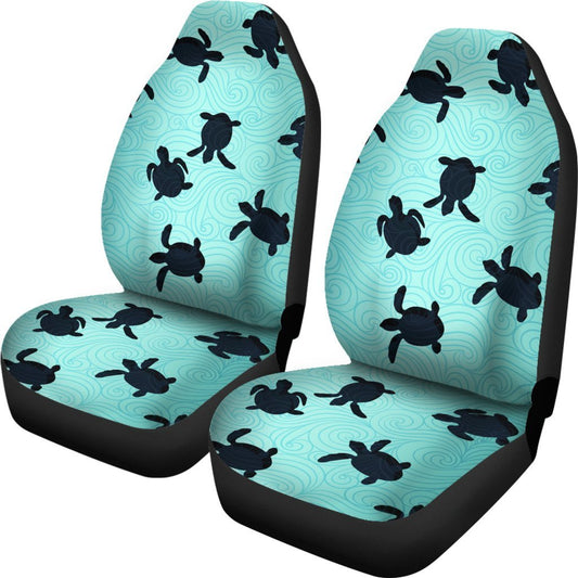 Sea Turtle Pattern Print Universal Fit Car Seat Covers