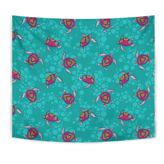 Sea Turtle Pattern Tapestry