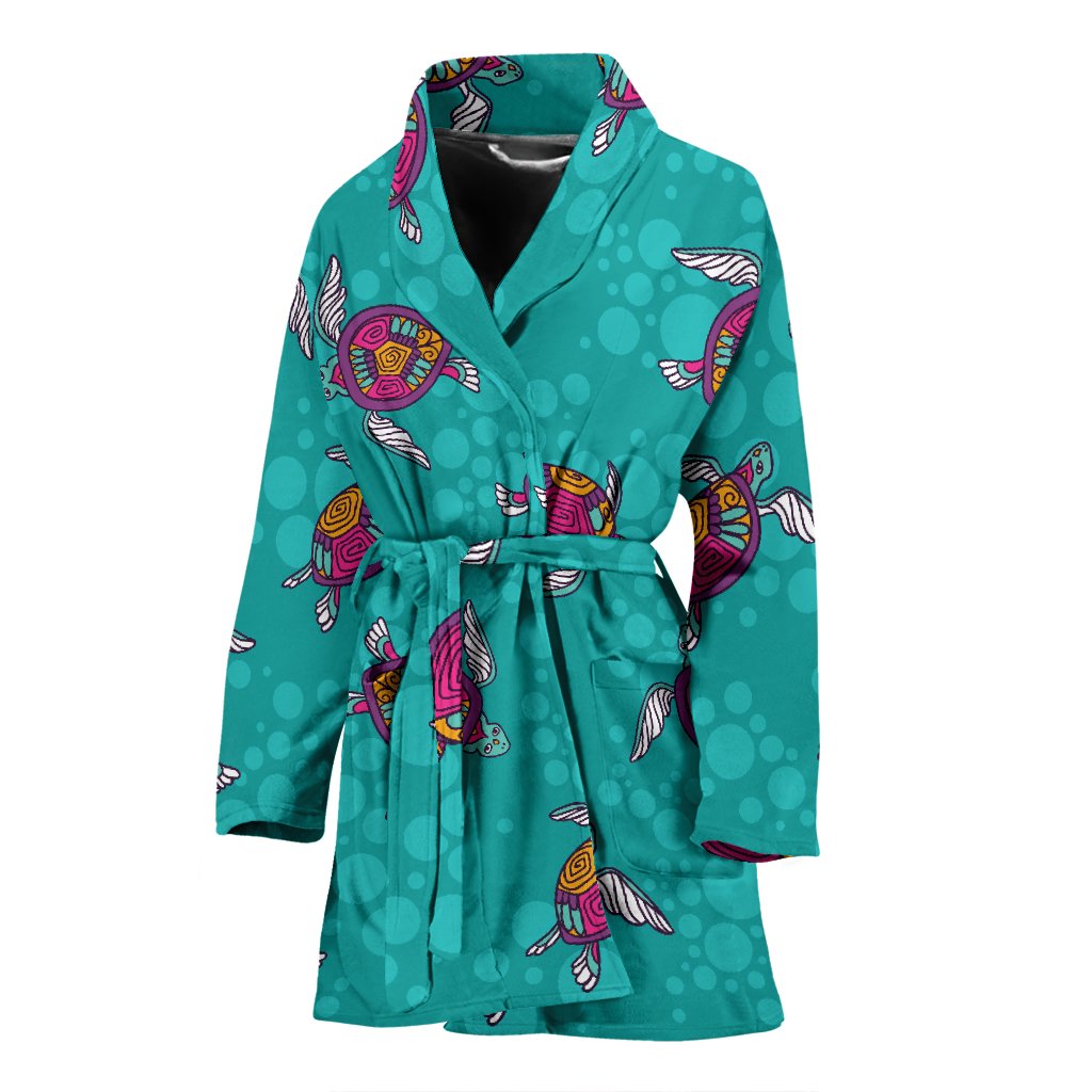 Sea Turtle Pattern Women Bathrobe – JorJune