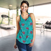 Sea Turtle Pattern Women Racerback Tank Top