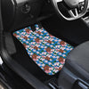 Sea Turtle Pink Hibiscus Hawaiian Print Car Floor Mats-JORJUNE.COM