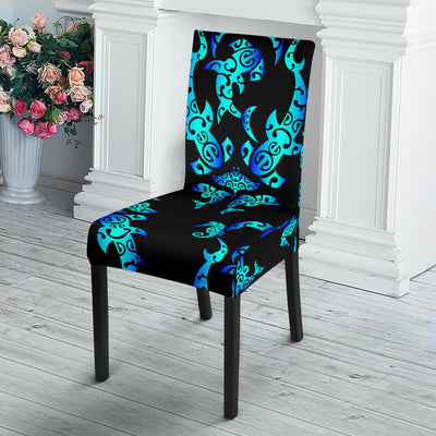 Sea turtle Polynesian Tribal Hawaiian Dining Chair Slipcover-JORJUNE.COM