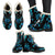 Sea turtle Polynesian Tribal Hawaiian Faux Fur Leather Boots