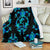 Sea Turtle Polynesian Tribal Hawaiian Fleece Blanket