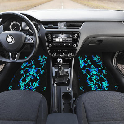 Sea turtle Polynesian Tribal Hawaiian Front and Back Car Floor Mats