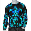 Sea Turtle Polynesian Tribal Hawaiian Men Crewneck Sweatshirt