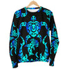 Sea Turtle Polynesian Tribal Hawaiian Men Crewneck Sweatshirt