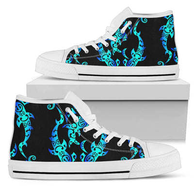 Sea turtle Polynesian Tribal Hawaiian Men High Top Shoes