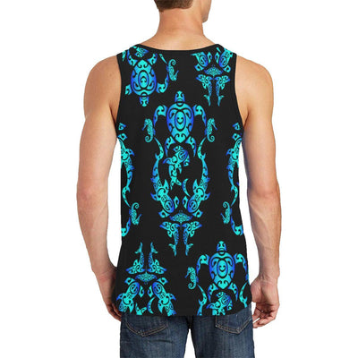 Sea turtle Polynesian Tribal Hawaiian Men Tank Top