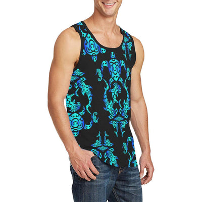 Sea turtle Polynesian Tribal Hawaiian Men Tank Top