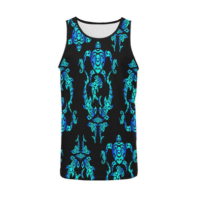 Sea turtle Polynesian Tribal Hawaiian Men Tank Top