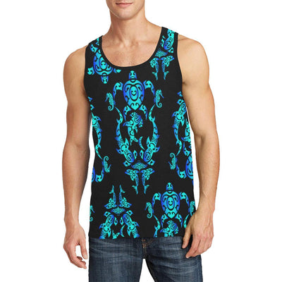 Sea turtle Polynesian Tribal Hawaiian Men Tank Top