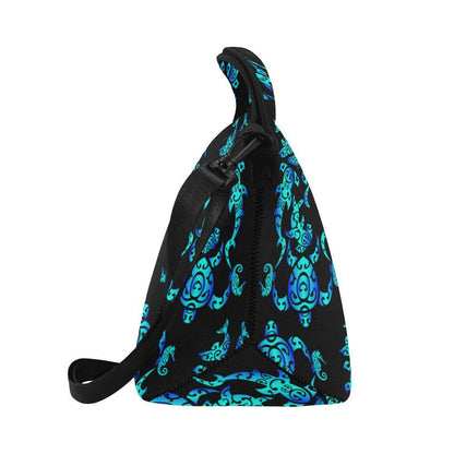 Sea turtle Polynesian Tribal Hawaiian Neoprene Lunch Bag-JorJune