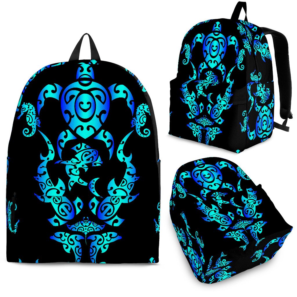 Sea turtle Polynesian Tribal Hawaiian Premium Backpack