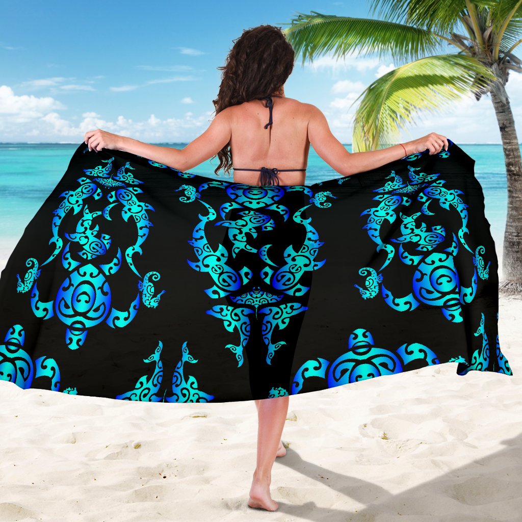 Sea Turtle Polynesian Tribal Hawaiian Sarong Pareo Wrap