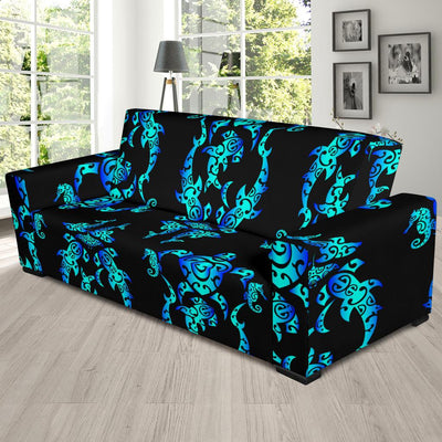 Sea turtle Polynesian Tribal Hawaiian Sofa Slipcover-JORJUNE.COM