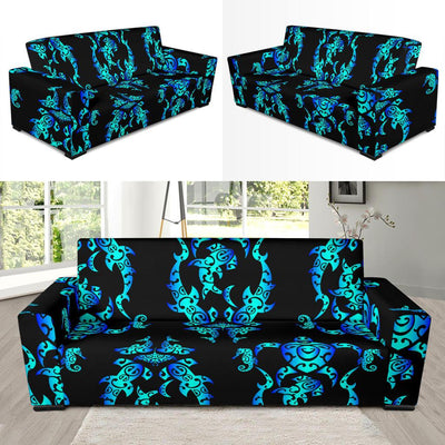 Sea turtle Polynesian Tribal Hawaiian Sofa Slipcover-JORJUNE.COM