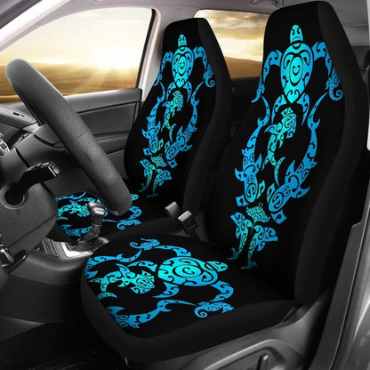 tribal sea turtle shark Polynesian Hawaiian Universal Fit Car Seat Covers