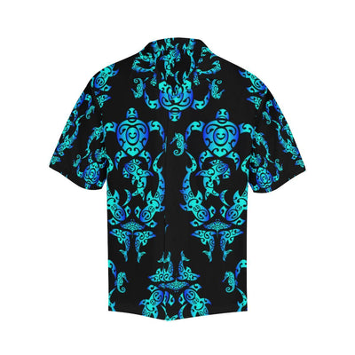 Sea turtle Polynesian Tribal Hawaiian Men's All Over Print V-Neck Shirt (Model T58)