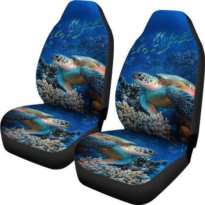 Sea Turtle Print Universal Fit Car Seat Covers