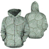 Sea Turtle Skin Print All Over Zip Up Hoodie