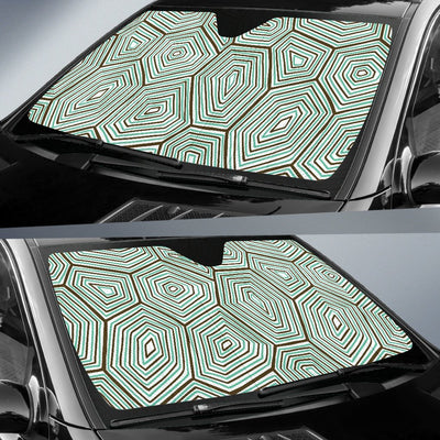 Sea Turtle Skin Print Car Sun Shade-JorJune