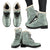 Sea Turtle Skin Print Faux Fur Leather Boots