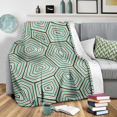 Sea Turtle Skin Print Fleece Blanket