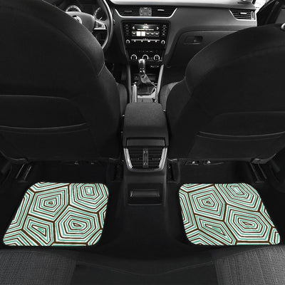 Sea Turtle Skin Print Front and Back Car Floor Mats