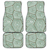 Sea Turtle Skin Print Front and Back Car Floor Mats