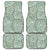 Sea Turtle Skin Print Front and Back Car Floor Mats