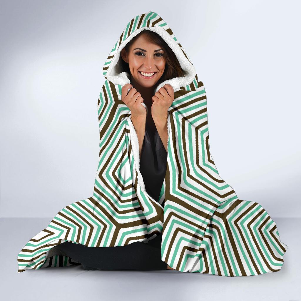 Sea Turtle Skin Print Hooded Blanket-JORJUNE.COM